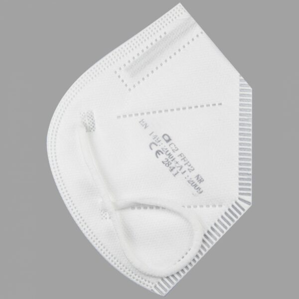 C2 FFP2 NR Atemschutzmaske | Mit Ohrenband | Farbe: Weiß 4