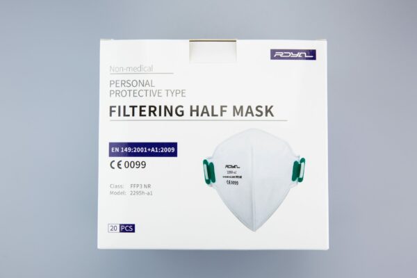 2295h-a1 FFP3 Atemschutzmaske | Mit einstellbarem Kopfband | Farbe: Weiß 2