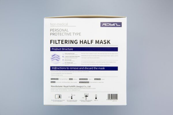 2295h-a1 FFP3 Atemschutzmaske | Mit einstellbarem Kopfband | Farbe: Weiß 3