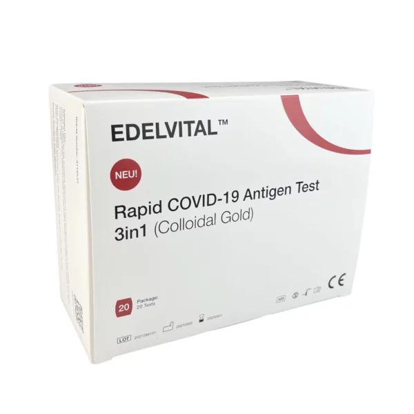 ANBIO EDELVITAL Rapid COVID-19 Antigen Schnelltest 3in1 Packung01