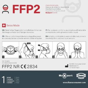 FFP2 Atemschutzmaske MaXpert 104910 | Mit Kopfband | Farbe: Weiß (2)