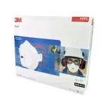 3M AURA | FFP3 Atemschutzmaske NR | Modell 9332+ | Mit Ausatemventil | Farbe: Weiß