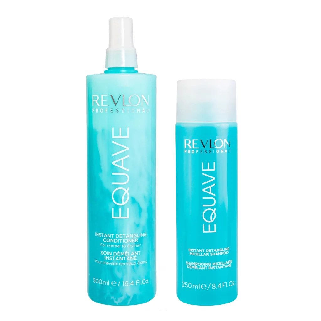 REVLON | EQUAVE Hydro | 2er Set aus Micellar Shampoo 250 ml + Leave-in-Conditioner 500 ml